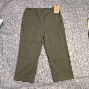 Talbots‎ Chino Petite Ankle Pants Olive Green 10P New With Tags